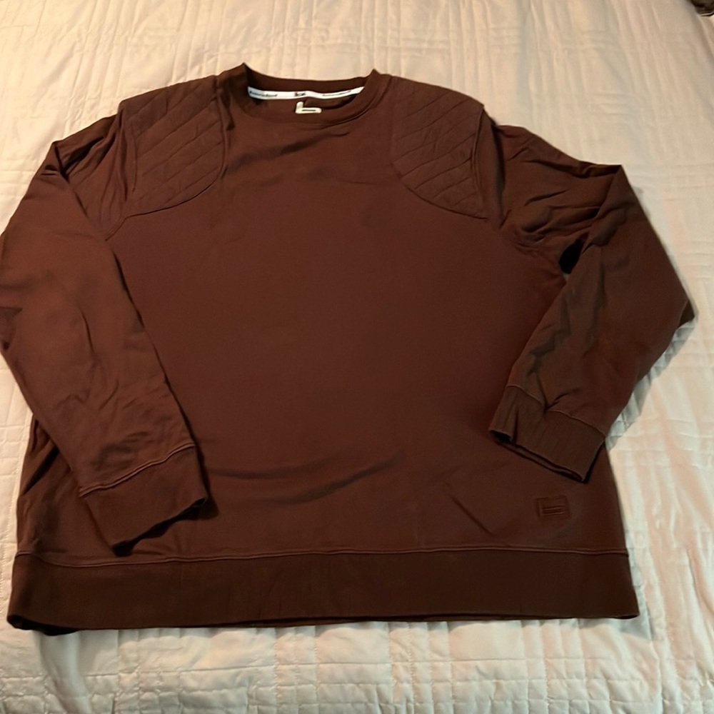 Mens XL 100% cotton lo g sleeve banded shirt